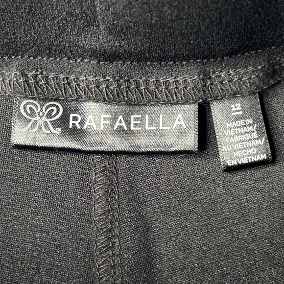 Rafaella Women's Size 12 Pants Trousers High-Waisted Black - Picture 7 of 12